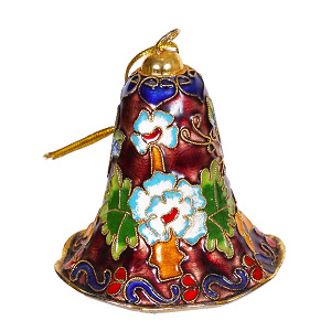 Glocke Weihnachtsglocken Weihnachtsdeko Deko Cloisonne Emaille 5482